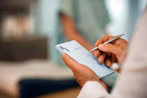 Doctor reviewing a patient case